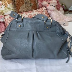 Joseph Charles Gray Leather Cardiff Satchel